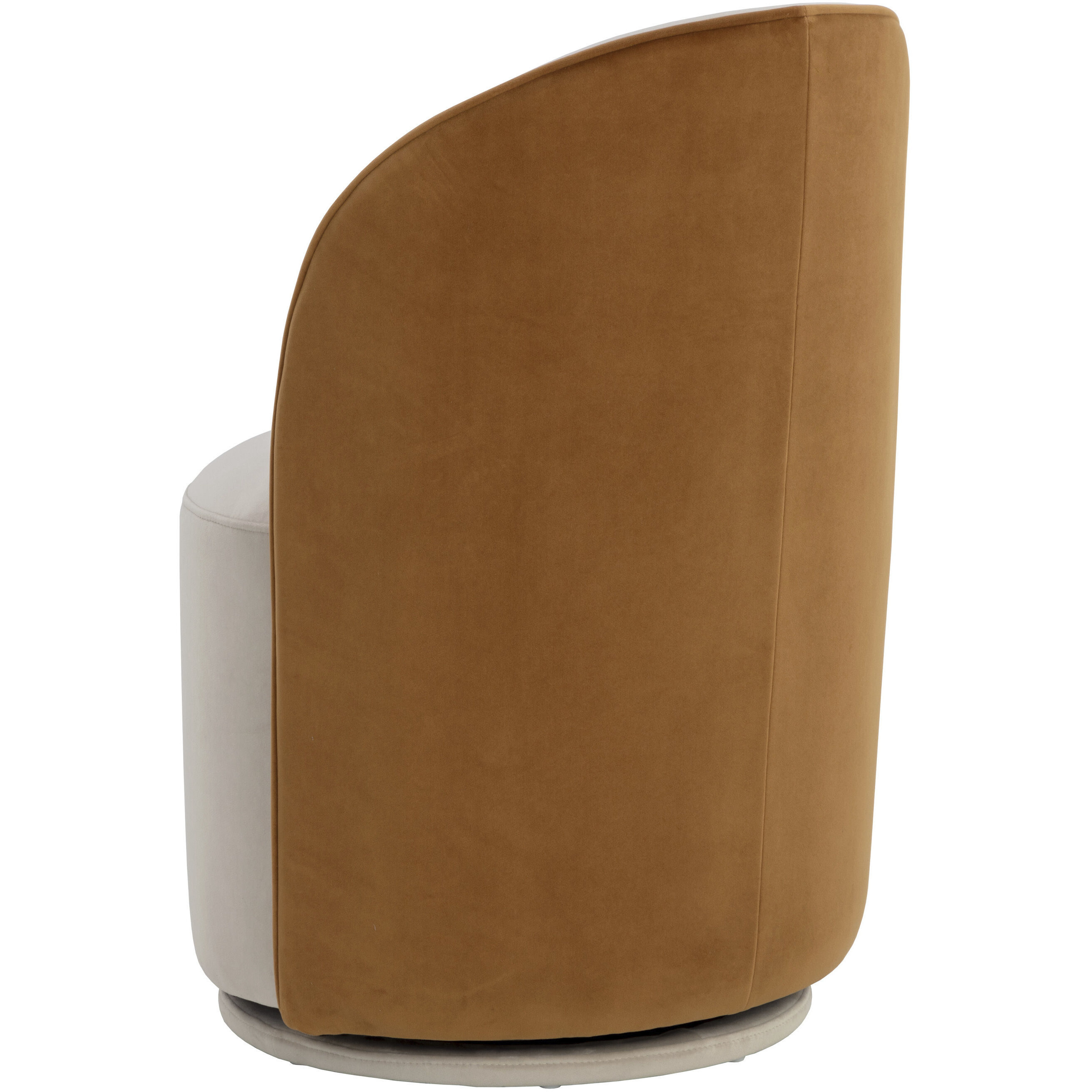 Cavoli Meg Taupe / Meg Gold Swivel Dining Chair